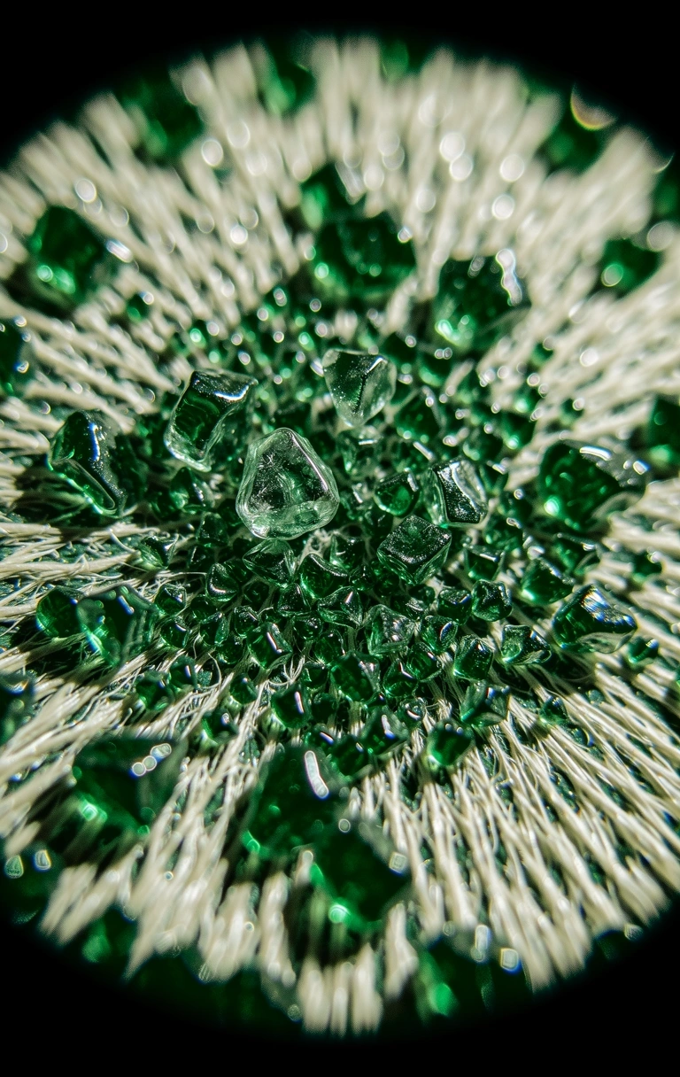 Refracted botanical cellular structure
